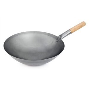 Wok Pan 30 Cm Wooden Handle