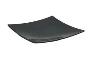 Square Convex Plate 31 Black Melamine***100312B