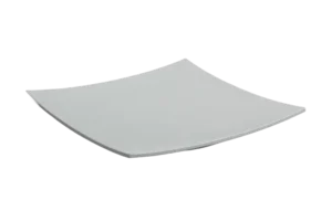 Square Convex Plate 35.5 White Melamine***100314