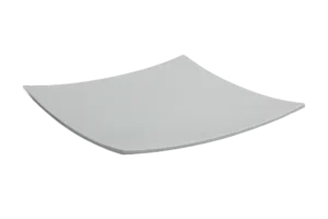 Square Convex Plate 42 White Melamine***100316