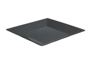 Square Serving Plate 35.5 Black Melamine***100414B