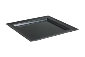 Square Plate 37.5 Cm Black Melamine***101715B