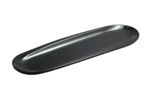 Kamoma Elongated Plate 40.8X13X2 Black Melamine***113916B