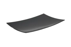 Convex Plate 1/1 Height 4 Black Melamine***1140Lb