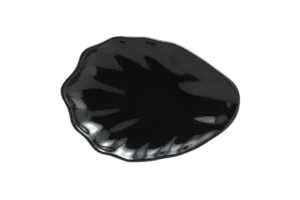 Holly Plate 21.5*15.2*2.8 Black Melamine***115209B