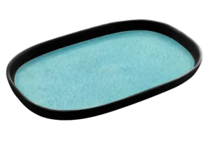 Gastronom Tray 1/3-20 Capsule Light Blue/Black Melamine***116713B25