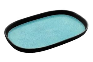 Gastronom Tray 1/4-20 Capsule Light Blue/Black Melamine***116714B25