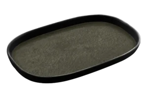 Gastronomy Tray 1/4-20 Capsule Gray/Black Melamine***116714B27