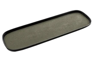 Gastronom Tray 2/4-20 Capsule Gray/Black Melamine***116724B27