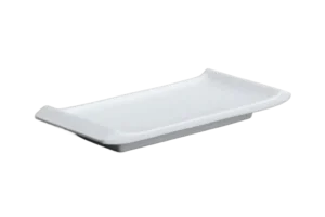 Sushi Tray With Handles 9X21 White Melamine***123708