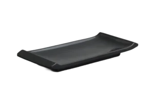 Sushi Tray With Handles 9X21 Black Melamine***123708B