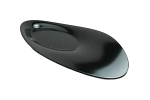 Oval Serving Plate Mandy 53X27X4.5 Black Melamine***124521B