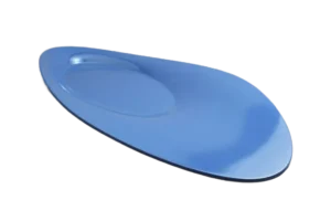 Oval Serving Plate Mandy 53X27X4.5 Melamine Blue***124521Bl