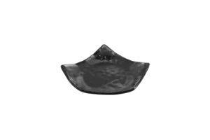 Sela Folded Plate 18.5 Cm Skura Black Melamine***124707B