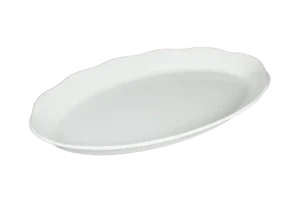 Pacific Oval Serving Plate 53*32.5 White Melamine***132511