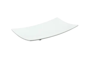 Convex Plate 1/3 Height 4 White Melamine***1340L