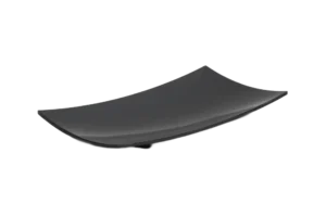 Convex Plate 1/3 Height 4 Black Melamine***1340Lb