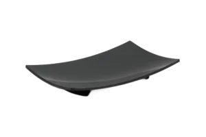 Convex Plate 1/4 Height 4 Black Melamine***1440Lb