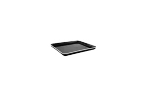 Gastronomy Tray 1/2, Black Enamel Look, White Stripe***2214123