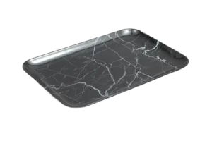 Marble Tray 29X20 Black Melamine***404011Bx