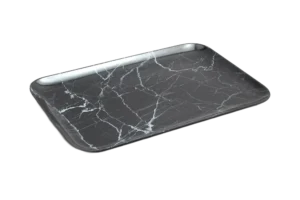 Marble Tray 33X23 Black Melamine***404013Bx