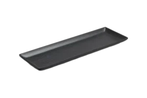 Black Wood-Like Tray 30X10 Melamine***407312B