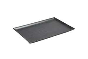 Black Wood-Like Tray 30X20 Melamine***407512B