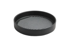 Round Plate 21.9X3.7 Black Zen***408809B