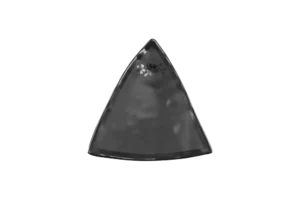 Sela Triangular Plate 21.5*18.5 Cm Skura Black Melamine***409985B