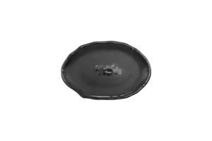 Oval Plate (Straight Side) Jaipur 25.6X17.2 Cm Skura Melamine Black***410710B