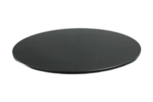 Round Plate 33 Cm, Raised, Black Melamine***416813B