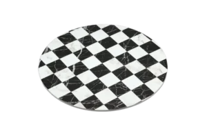 Round Plate 33 Cm Raised, Checkered, Melamine***416813Pw12