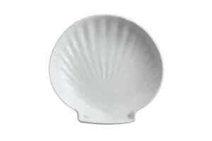 Large Seashell 15 Cm White Melamine***503906