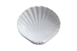 صدفة بحرية عميقة 14.5 سم ميلامين أبيض ***511505