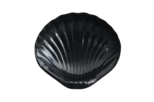 صدفة بحرية عميقة 14.5 سم ميلامين أسود ***511505B