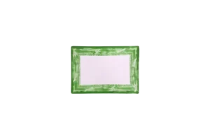 Rectangular Plate, Green, 20.2X14 Cm, Melamine***529908G