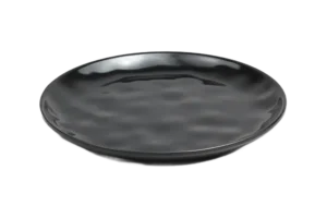 Kinneret Round Plate 25 Cm Black Melamine***604910B