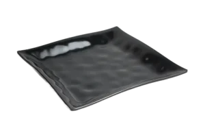 Kinneret Square Plate 35.6 Cm Black Melamine***604914B