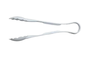 Tongs 30.5 Cm Serrated White Melamine***To212