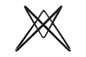 حامل نجوم صغير مطلي 12.7 سم أسود ***902605B