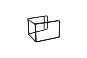 Ballet-Coated Stand, Height 9 Cm, Black***902735B