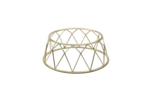 حامل مخروط ذهبي دائري، ارتفاع 10 سم ***920904Gd