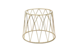 حامل مخروط ذهبي دائري، ارتفاع 20 سم ***920908Gd