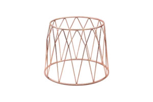 حامل مخروطي نحاسي دائري، ارتفاع 20 سم ***920908Rc