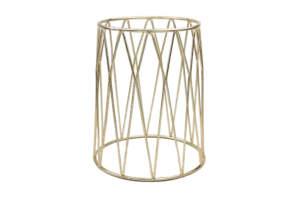 حامل مخروط ذهبي دائري، ارتفاع 30 سم ***920912Gd