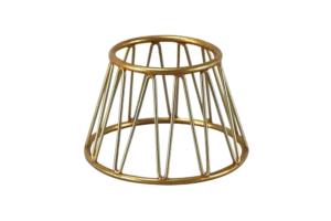 حامل دائري مخروط ذهبي صغير 10X15 ارتفاع 10 سم ***921100Gd