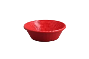 Round Red Melamine Bread Basket***213309R