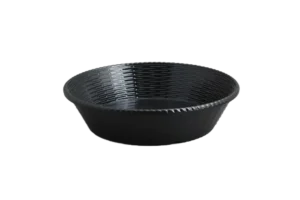 سلة خبز دائرية كبيرة، ميلامين أسود ***213312B