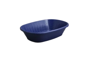 Blue Melamine Oval Bread Basket***213411Bl