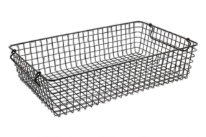 سلة شبكية حديدية 1/1 قطر 12 سم أسود ***960105B